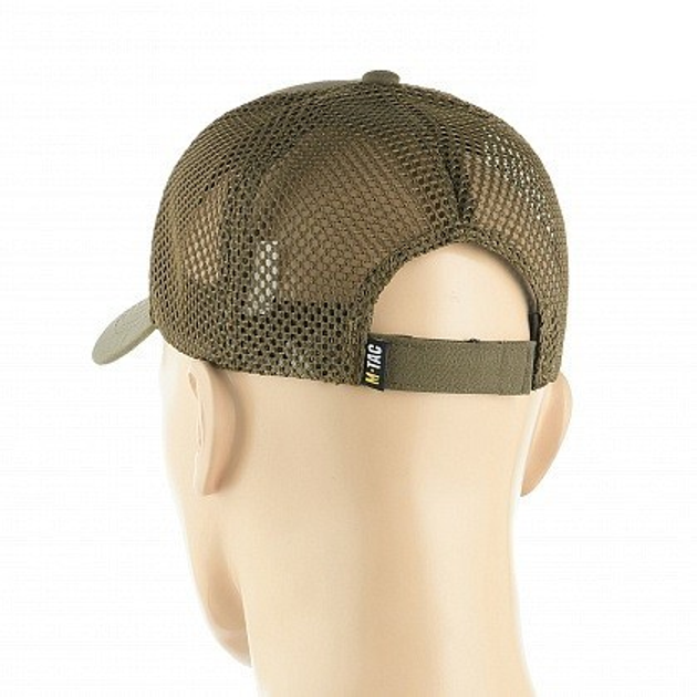 Бейсболка M-Tac сеткой Flex рип-стоп Dark Olive Размер S/M - изображение 3