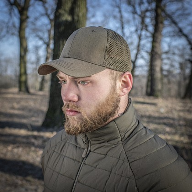Бейсболка M-Tac сеткой Flex рип-стоп Dark Olive Размер S/M - изображение 4