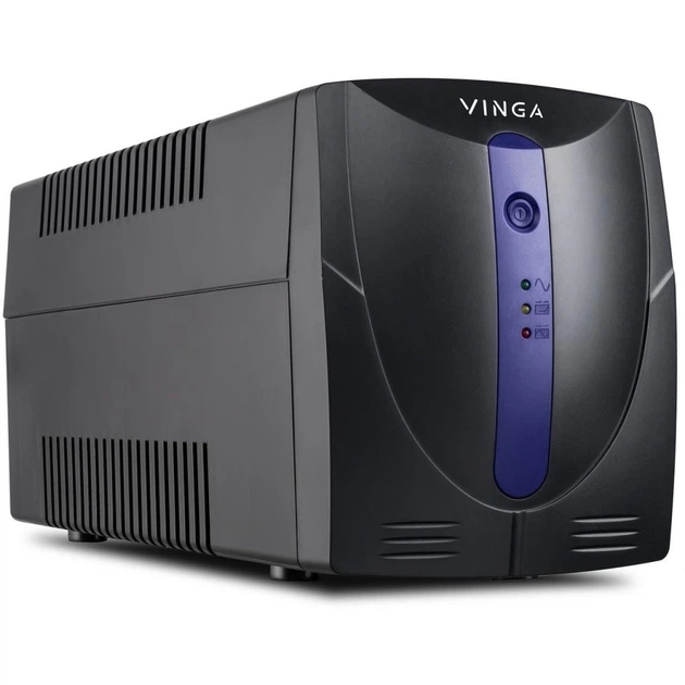 Источник бесперебойного питания Vinga LED 1200VA plastic case with USB (VPE-1200PU) - изображение 6