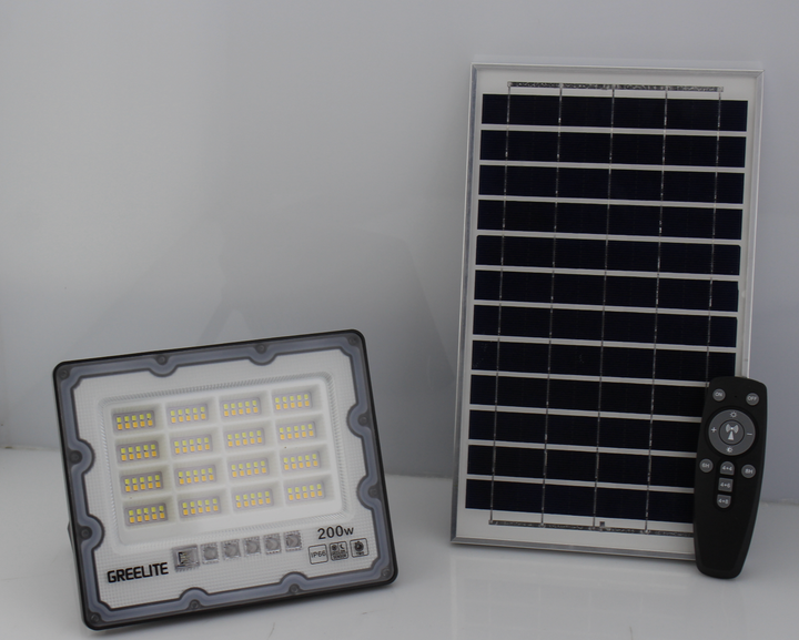 Уличный фонарь подвесной на столб с солнечной панелью 200W JX 007/ 8955 с датчиком движения пультом - изображение 2