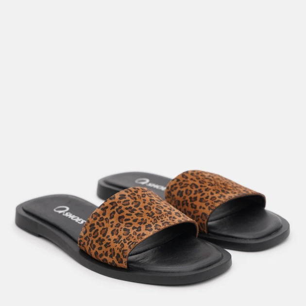 Женские шлепанцы кожаные Ashoes с11 36 23.5 см Рыжий леопард (ROZ6501004475) - Фото 2 Женские шлепанцы кожаные Ashoes с11 36 23.5 см Рыжий леопард (ROZ6501004475) - изображение 2