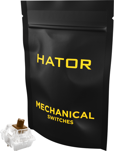Набір перемикачів для клавіатури Hator Aurum Choco Switch Tactile 10 шт (HTS-186) - зображення 2