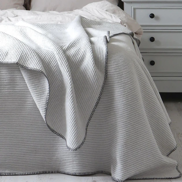 Хлопковое покрывало LA MODNO GRAIN MILK GRAY 200х220 см Светло-серый - Фото 3 Хлопковое покрывало LA MODNO GRAIN MILK GRAY 200х220 см Светло-серый - изображение 3