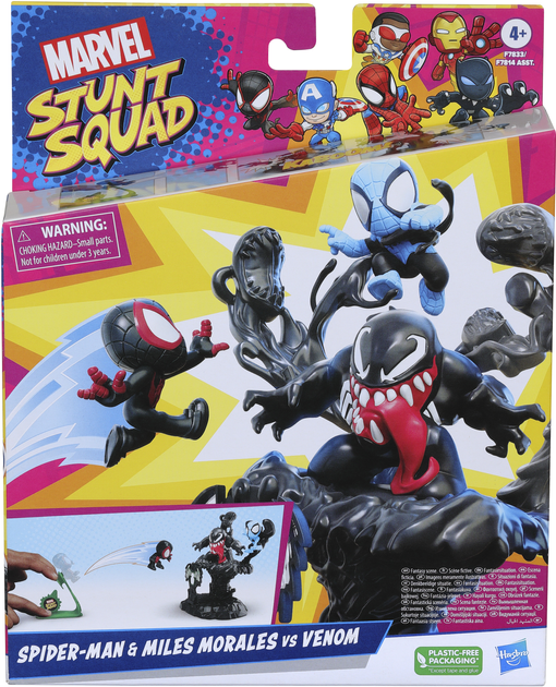 Набір іграшковий Hasbro Marvel Stunt Squad Нокдаун злодія F7833 MVL Stunt Squad SPD Fig and Accessories (HSBF78335L0) - зображення 1