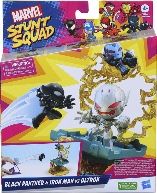 Набір іграшковий Hasbro Marvel Stunt Squad Нокдаун злодія F7834 MVL Stunt Squad BP Fig and Accessories (HSBF78345L0) - зображення 1
