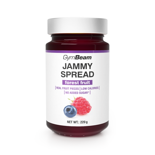 GymBeam Jammy Spread 220 g лісові ягоди - Фото 1 GymBeam Jammy Spread 220 g лісові ягоди - зображення 1
