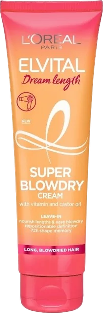 Krem do włosów L'Oreal Paris Elvital Dream Length Super Blowdry Cream 150 ml (3600523966233) - obraz 1