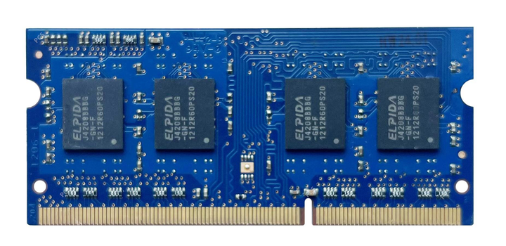 Оперативна пам'ять Elpida SODIMM DDR3L 4Gb 1Rx8 1600Mhz PC3-12800S-11-12-B4 EBJ40UG8EFU0-GN-F - зображення 2