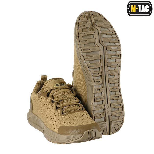 Тактические легкие кроссовки M-Tac Summer Pro Coyote койот 37 - изображение 2