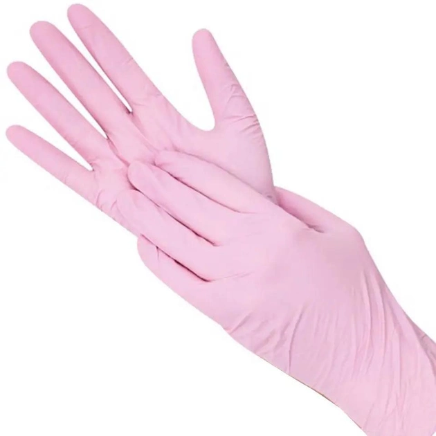 Рукавички MediОk Rose Sapphire нітрилові розмір S 100 шт рожеві - изображение 2