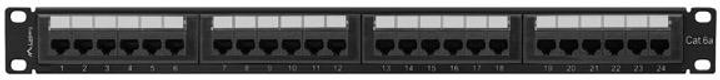Patch panel Lanberg 24 port 1U kat. 6A Black (PPUA-1024-B) - obraz 2