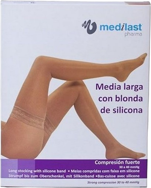 Компресійні панчохи Medilast Long Stocking Blanc Blonda Grande R110 (8470002519909) - зображення 1