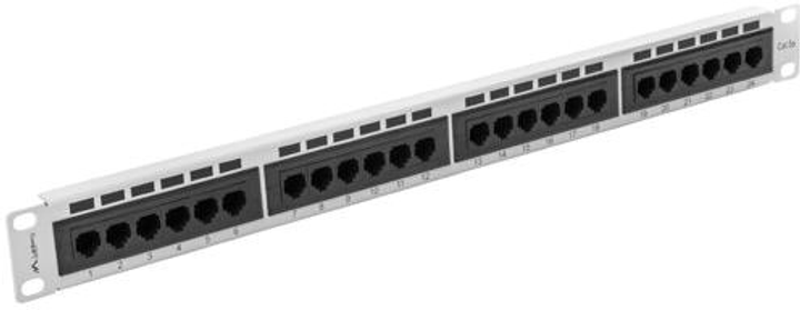 Patch panel Lanberg 24 port 1U kat.5e Silver (PPU5-1024-S) - obraz 4
