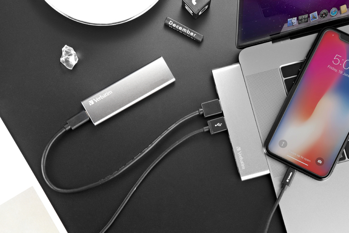 SSD диск Verbatim VX500 480GB USB-C 3.1 Gen 2 Grey - зображення 4