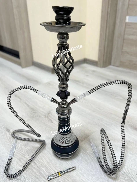 Высокий кальян на 2 трубки на 2 персоны Hookah Esprite 54 см черный - Фото 1 Высокий кальян на 2 трубки на 2 персоны Hookah Esprite 54 см черный - изображение 1