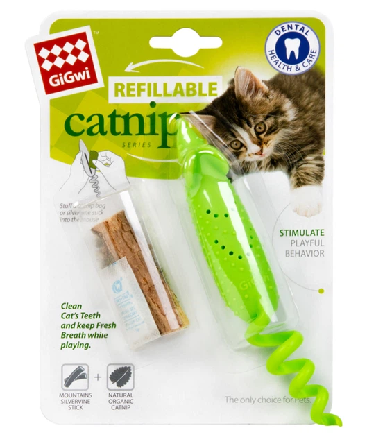 Іграшка для котів Мишка гумова GiGwi Refillable Catnip, гума, 16,5 см - Фото 1 Іграшка для котів Мишка гумова GiGwi Refillable Catnip, гума, 16,5 см - зображення 1