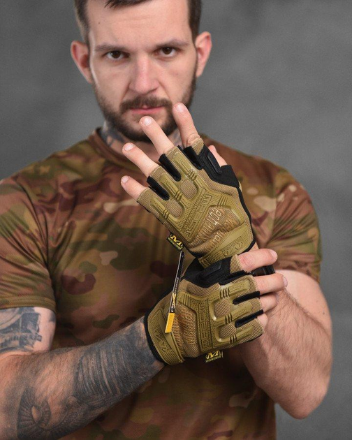 Рукавички тактичні безпалі Mechanix Gloves Coyote L - зображення 1