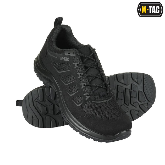 Тактические сетчатые кроссовки M-Tac Iva Black черные 47 - изображение 1