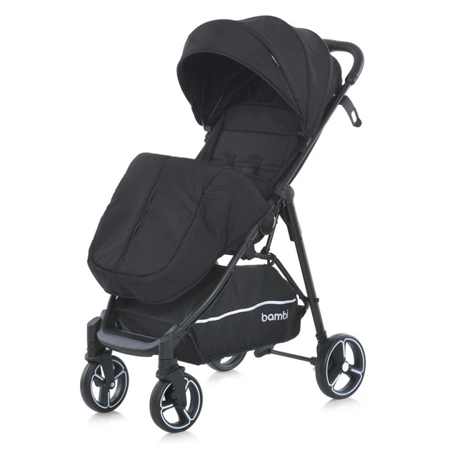 Коляска дитяча прогулянкова Bambi M 4249-2 Black Matt - зображення 5