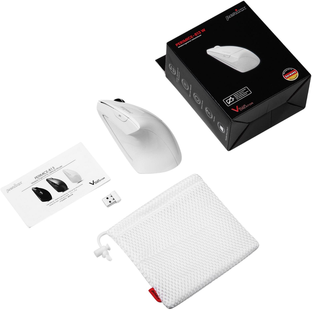 Миша Perixx PERIMICE-813W Wireless/Bluetooth White (4049571009995) - зображення 5
