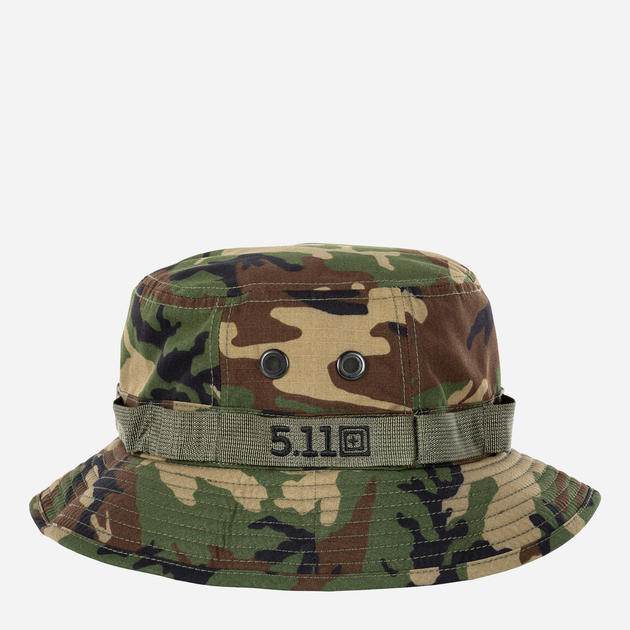 Панама тактическая мужская 5.11 Tactical Boonie Hat Woodland 89514-938 L/XL Камуфляж (888579647341) - изображение 1