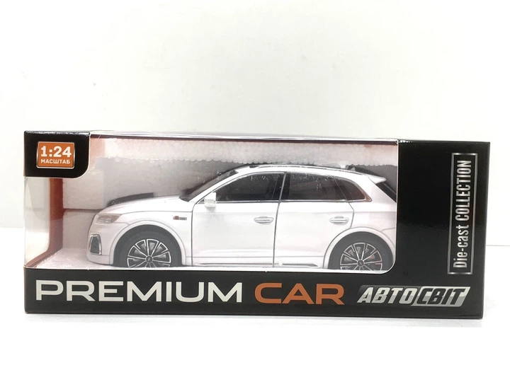 Машина Автосвит Audi Q5 инерционная открываются двери капот багажник 20 см 1:24 Белая (AP-2014) - Фото 9 Машина Автосвит Audi Q5 инерционная открываются двери капот багажник 20 см 1:24 Белая (AP-2014) - изображение 9