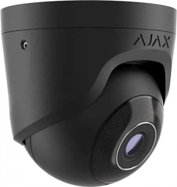 IP-Камера Ajax дротова TurretCam, 5мп, 2.8мм, Poe, True WDR, IP 65, ІЧ 35м, аудіо, кут огляду 100° до 110°, купольна, чорна (000039305) - Фото 2 IP-Камера Ajax дротова TurretCam, 5мп, 2.8мм, Poe, True WDR, IP 65, ІЧ 35м, аудіо, кут огляду 100° до 110°, купольна, чорна (000039305) - изображение 2