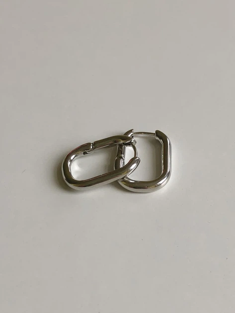 Серьги-кольца Honey Fashion Accessories серебристый (12-146) - Фото 2 Серьги-кольца Honey Fashion Accessories серебристый (12-146) - изображение 2