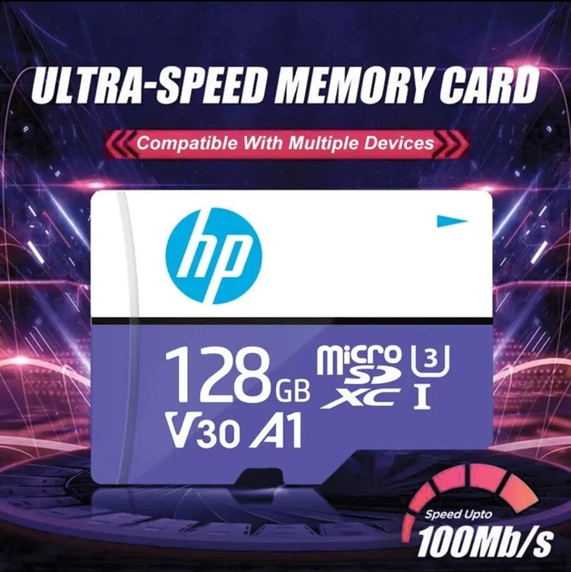 Високошвидкісна карта пам'яті НР MicroSDXC mx330 128 Gb - изображение 2