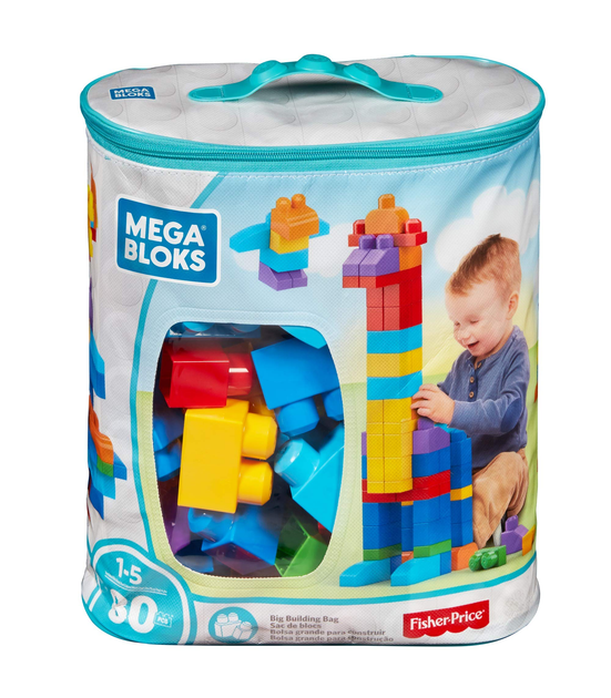 Klocki konstrukcyjne MEGA BLOKS First Builders 80 elementów (0065541083271) - obraz 1