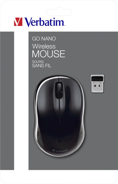 Миша Verbatim Go Nano Wireless Black (23942490425) - зображення 7