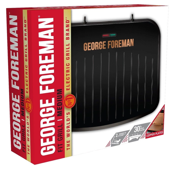 Гриль Russell Hobbs George Foreman 25811-56 Fit Grill Copper Medium - изображение 6