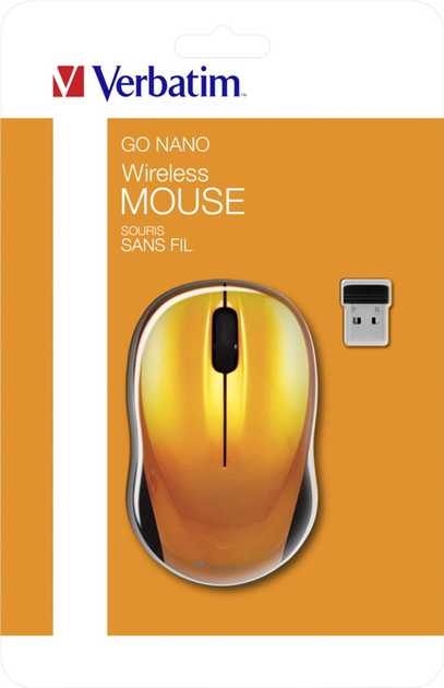 Миша Verbatim Go Nano Wireless Orange (23942490456) - зображення 6