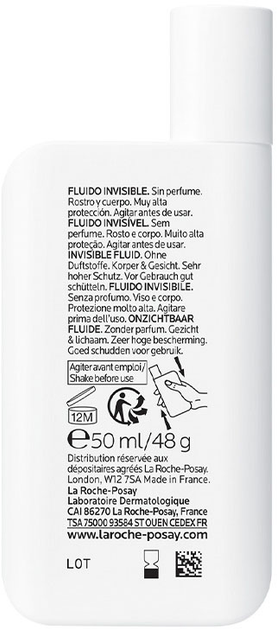 Fluid przeciwsłoneczny Roche-Posay Anthelios UVA 400 Dermo Pediatrics SPF50+ 50 ml (3337875886307) - obraz 4