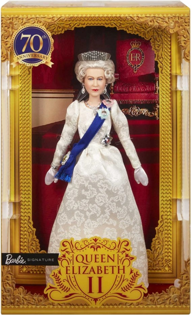 Lalka Mattel Barbie Signature Queen Elizabeth 38 cm (0194735006656) - obraz 1