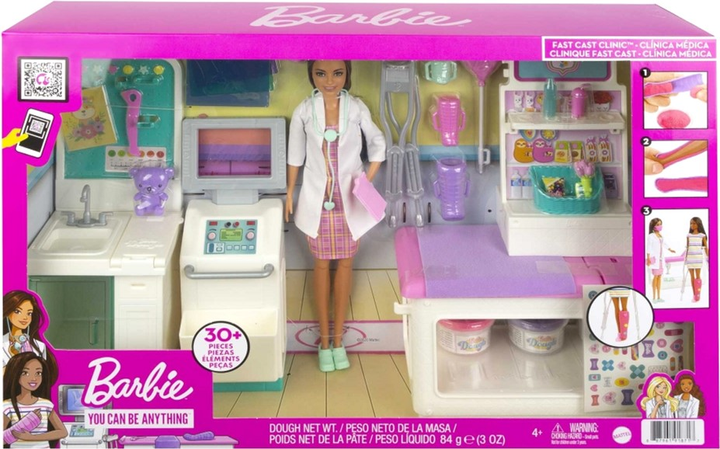 Lalka z akcesoriami Mattel Barbie Careers Medical Toy Paper Doll 30 cm (0194735043446) - obraz 1