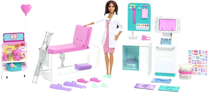 Lalka z akcesoriami Mattel Barbie Careers Medical Toy Paper Doll 30 cm (0194735043446) - obraz 2