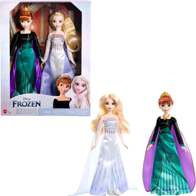 Zestaw lalek Mattel Disney Elsa and Anna (1947351295467) - obraz 1