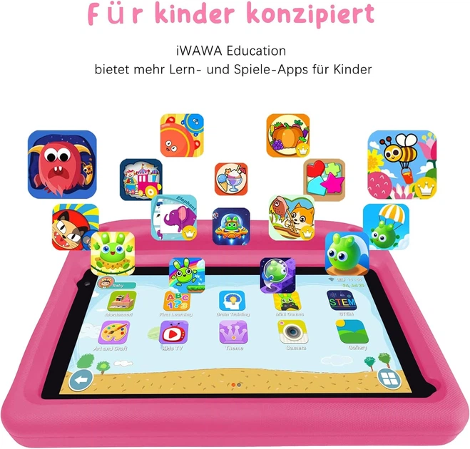 Планшет 7" Goodtel G7 4+3/64Gb 4 ядра Android 13 Розовый - Фото 3 Планшет 7" Goodtel G7 4+3/64Gb 4 ядра Android 13 Розовый - изображение 3