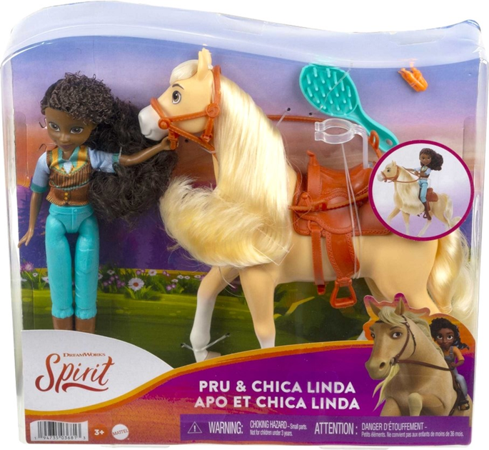 Lalka z akcesoriami Mattel Spirit Prue and Chica Linda 17.5 cm (0194735036813) - obraz 1