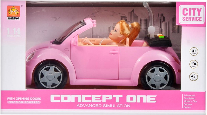 Лялька з аксесуарами WenYi Concept One з автомобілем 18 см (5903246405705) - зображення 1