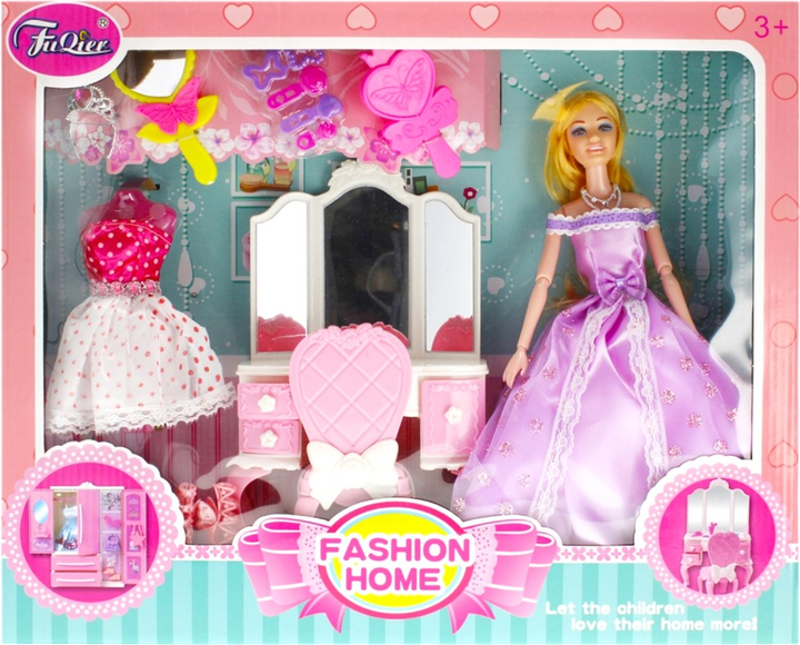Лялька з аксесуарами FuQier Fashion Home Toilet Table 29 см (5908275180388) - зображення 1