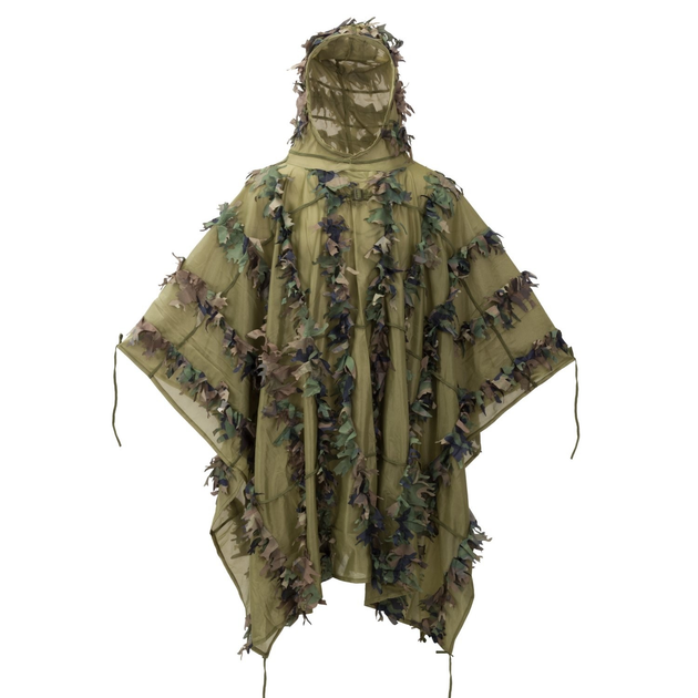 Пончо Helikon-Tex LEAF GHILLIE, US Woodland (PO-LFG-PO-03) - зображення 2