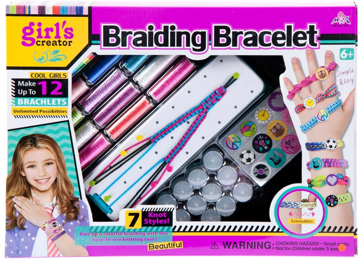Zestaw do robienia bransoletek Girls Creator Braiding Bracelet (5908275100751) - obraz 1