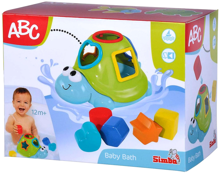 Sorter Simba Toys ABC Floating Turtle Shape (4006592058548) - obraz 1