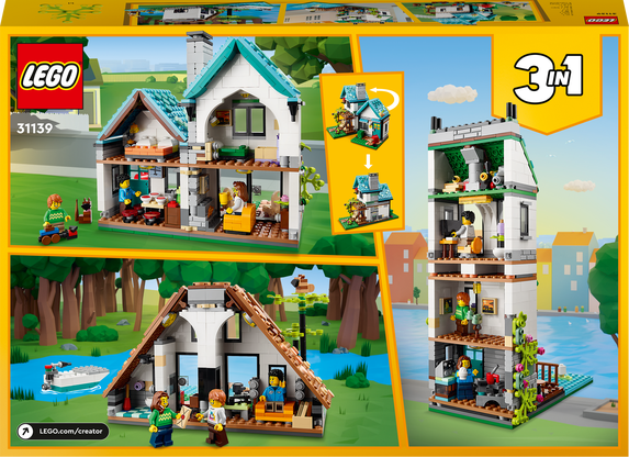 Конструктор Лего Креатор 3 в 1 Уютный дом LEGO Creator 31139 - изображение 3