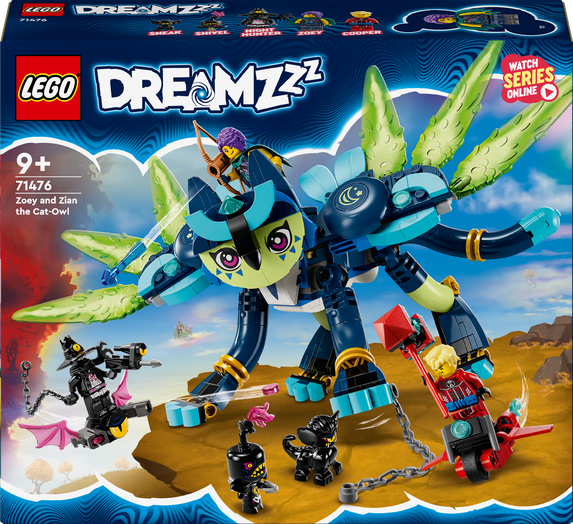 Конструктор Лего Дрімз Зої та кот-сова Зіан Lego DREAMZzz 71476