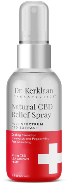 Spray do ciała Dr. Kerklaan Therapeutics Natural CBD Relief Spray 29 ml (0850004807019) - obraz 1