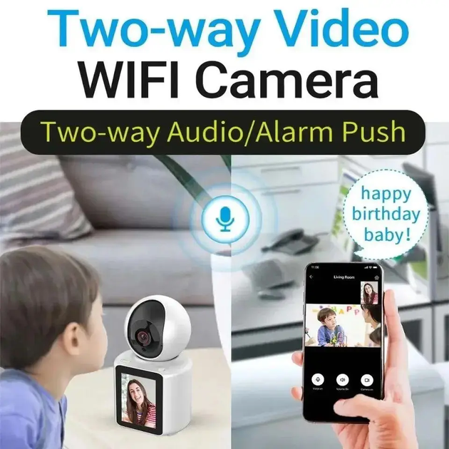 Бездротова камера CAMERA Wi-FI IP C-31, поворотна кімнатна з нічним зніманням і зворотним зв'язком - изображение 4