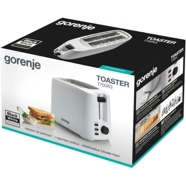 Тостер Gorenje T700XG - Фото 9 Тостер Gorenje T700XG - зображення 9